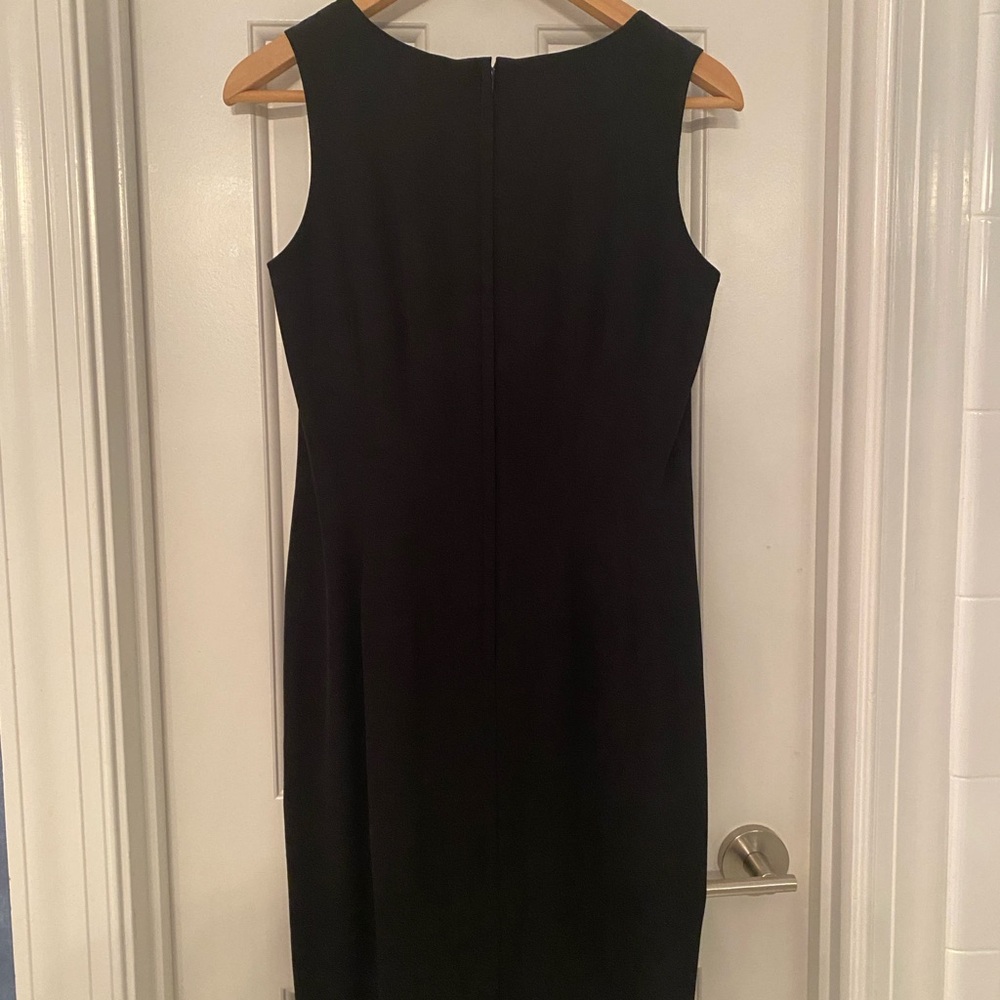 Silk  Black Sleeveless Dress